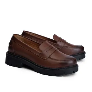 Derby Lug Sole Penny Loafers