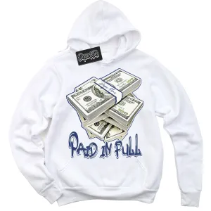 Diffused Blue 11s Sneaker Hoodie Paid In Full Graphic