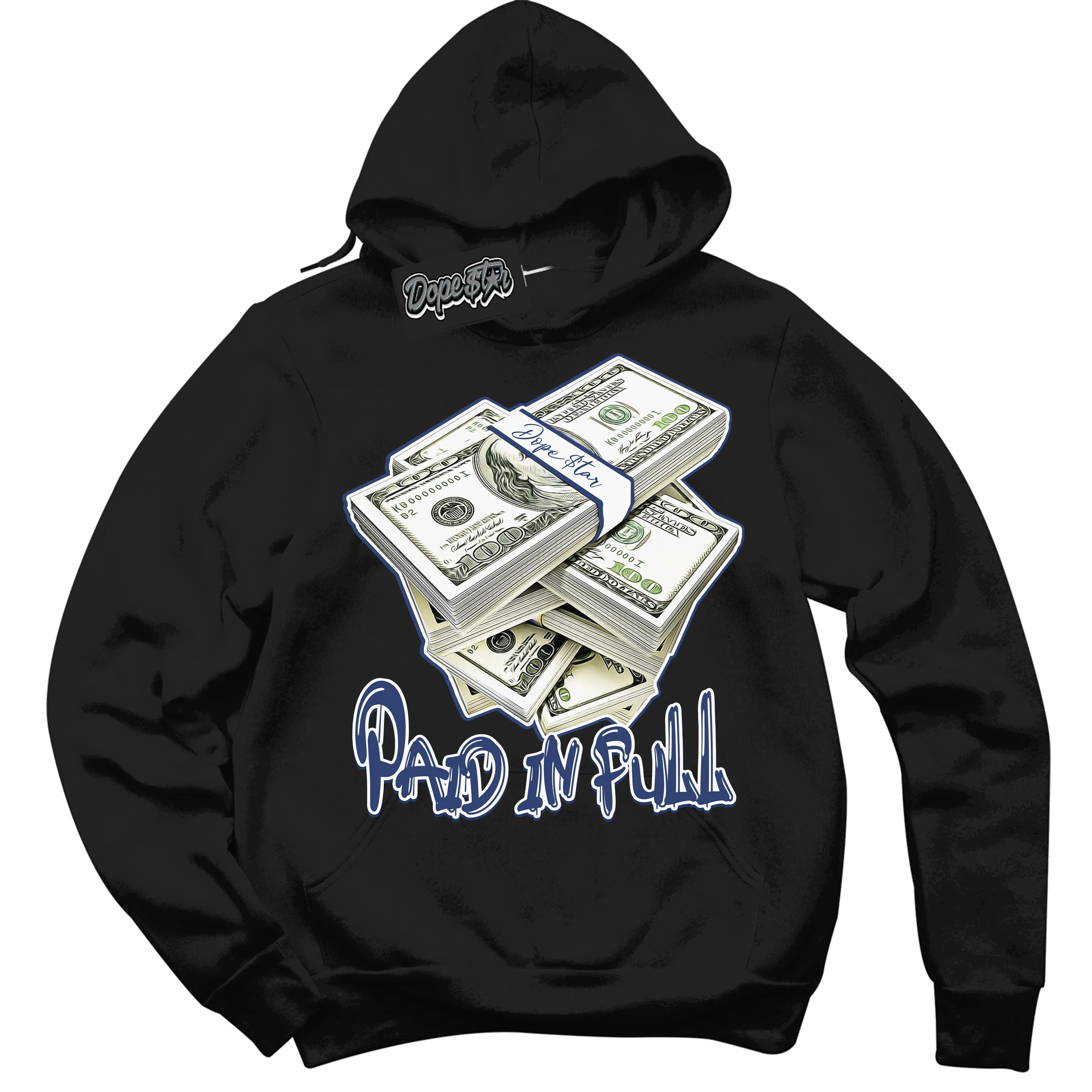 Diffused Blue 11s Sneaker Hoodie Paid In Full Graphic