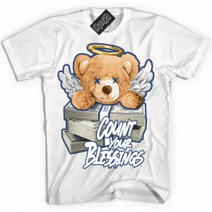 Diffused Blue 11s Sneaker Shirt Count Your Blessings Graphic