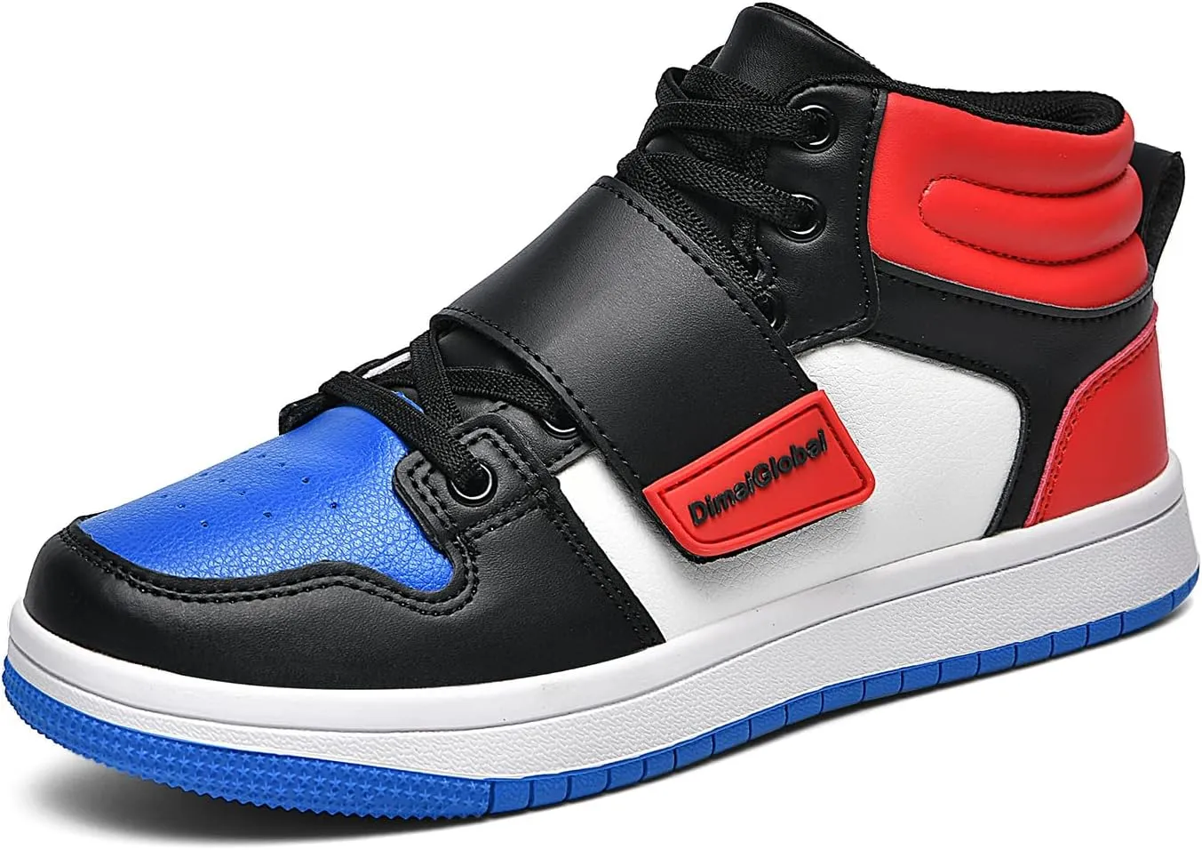DimaiGlobal Kids Basketball Shoes Boys Girls High Top Sneakers for Youth Durable Sports Shoes Breathable Skate Shoes School Trainers