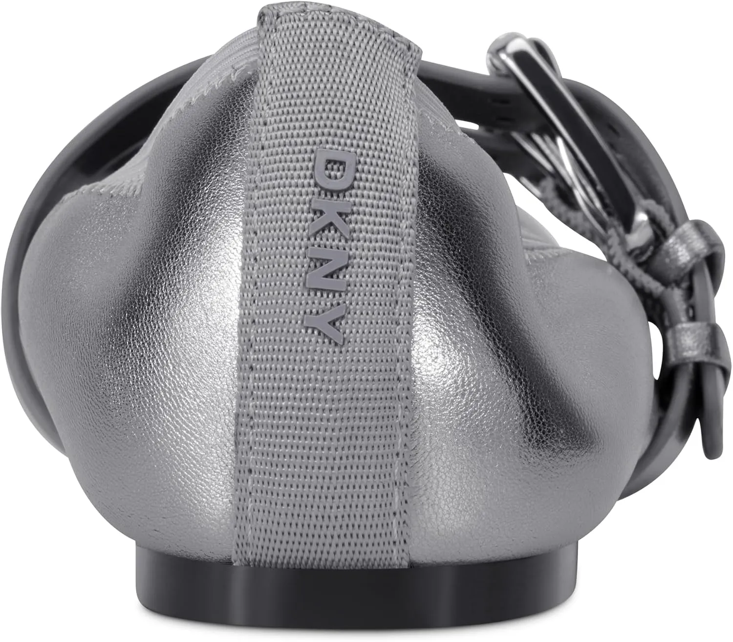 DKNY Women's Dade Ballet Flat with Double Buckle Strap Mule