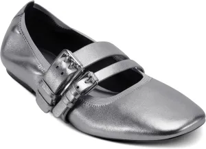 DKNY Women's Dade Ballet Flat with Double Buckle Strap Mule