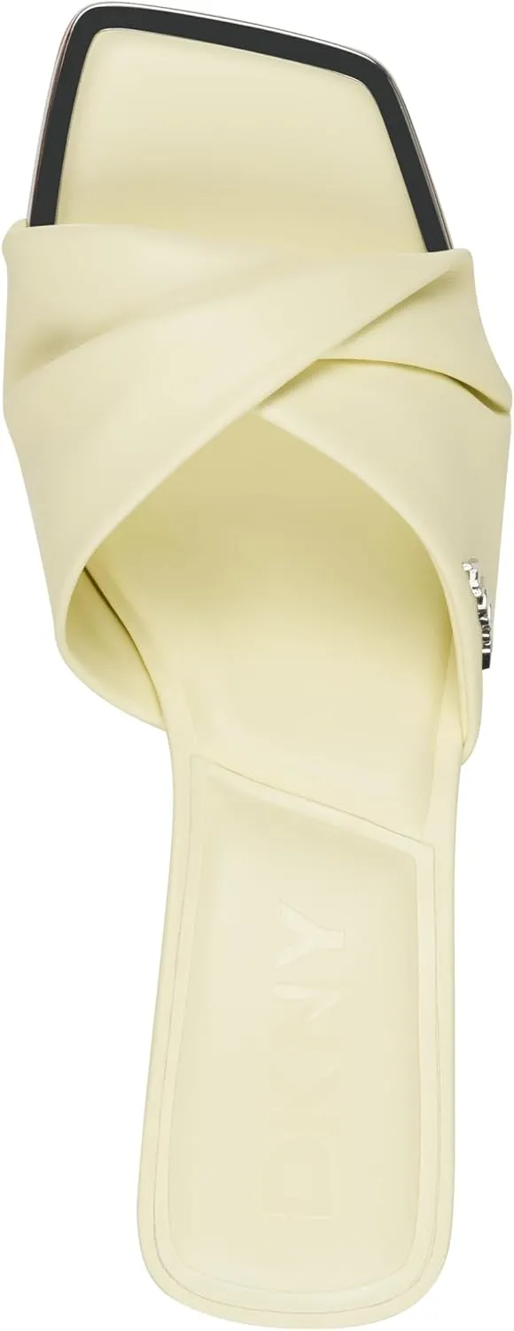 DKNY Women's Jolaine Twist Heel Sandal Mule Heeled