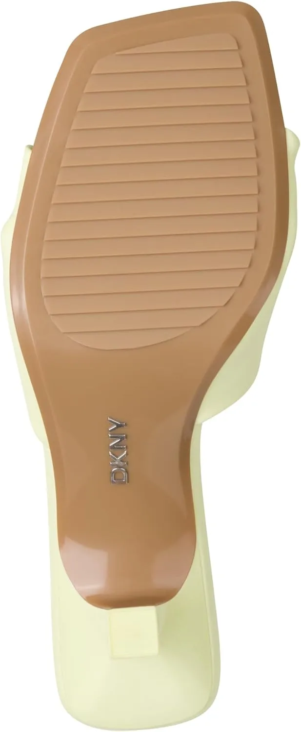 DKNY Women's Jolaine Twist Heel Sandal Mule Heeled