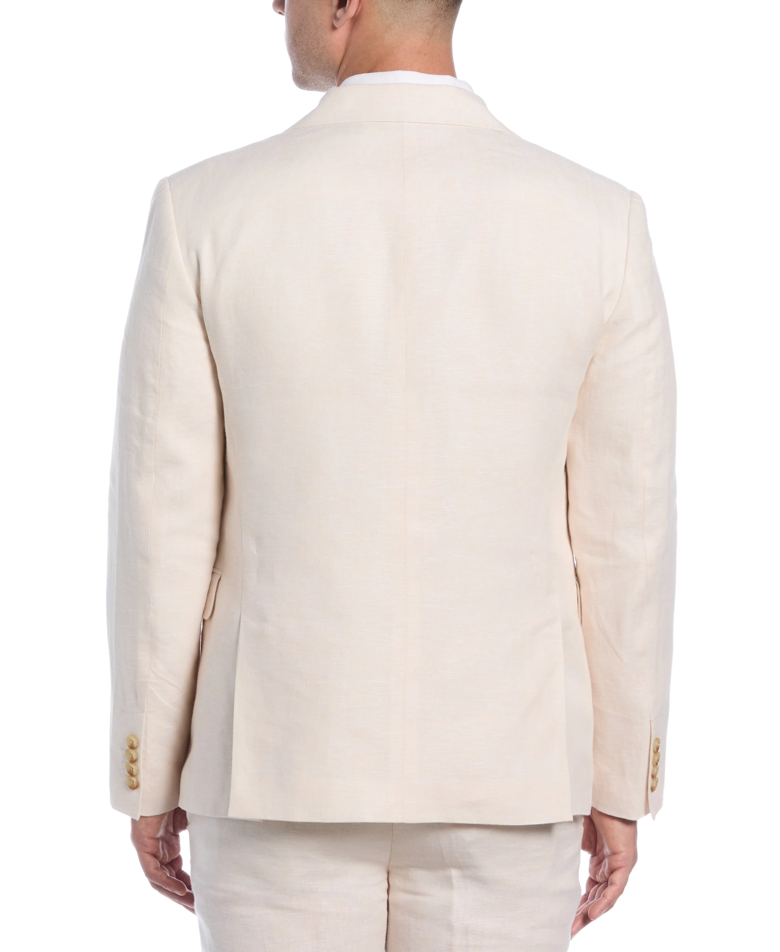 Double Breasted Delave Linen Whitecap Grey Suit