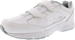 Dr. Scholl's - Men's Brisk Light Weight Dual Strap Sneaker, Wide Width (12 Wide, White Grey)