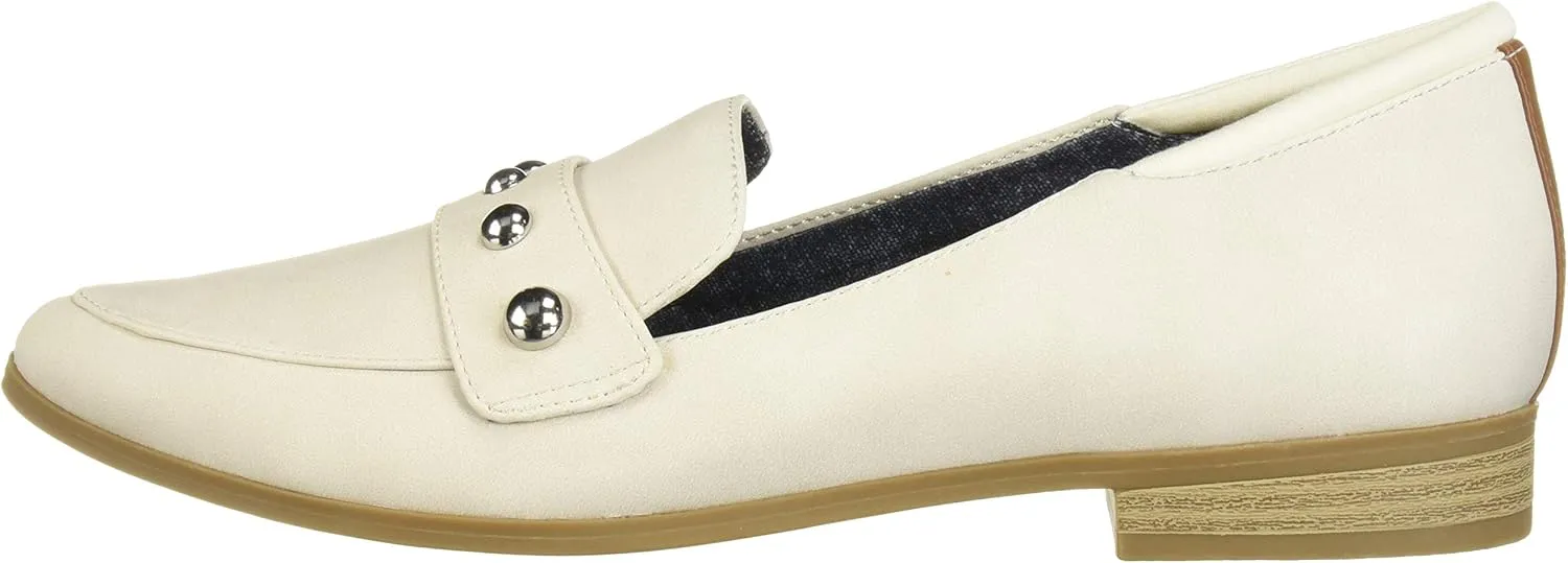 Dr. Scholl's Shoes Women's Leo Stud Loafer Flat