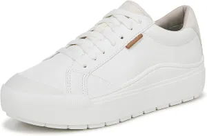 Dr. Scholl's Womens Time Off Sneaker White Smooth 7.5 W