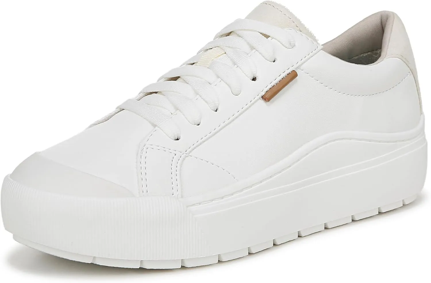 Dr. Scholl's Womens Time Off Sneaker White Smooth 7.5 W