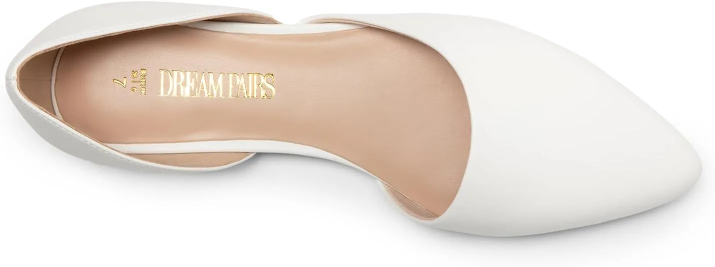 DREAM PAIRS Women's Elegant Dressy Flats Shoes Pointed Toe Casual Comfort Slip on Walking Flats for Women