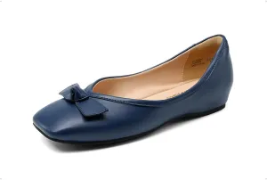 DREAM PAIRS Women's Low Wedge Dressy Flats, Comfortable Square Toe Rhinestone Wedding Shoes