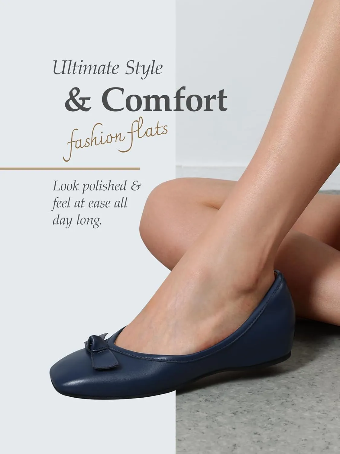 DREAM PAIRS Women's Low Wedge Dressy Flats, Comfortable Square Toe Rhinestone Wedding Shoes