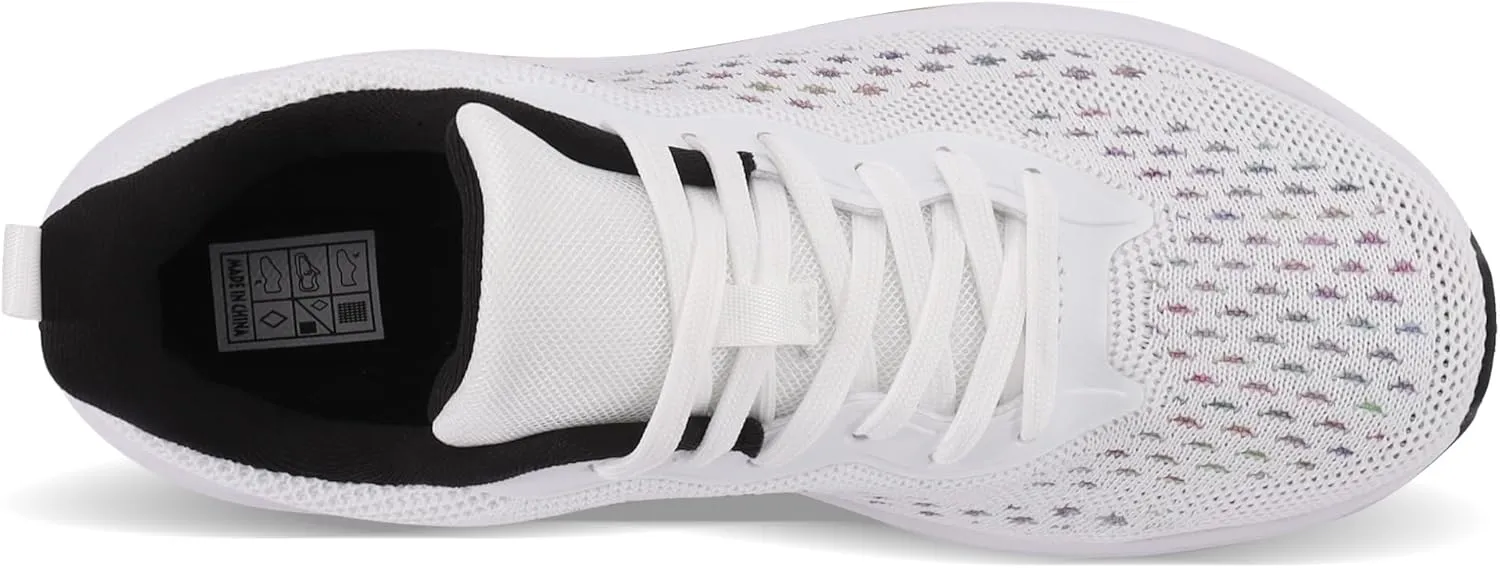 Dresofu Women's Casual Breathable Walking Non-Slip Shoes Platform Lightweight Jogging Tennis Sneakers