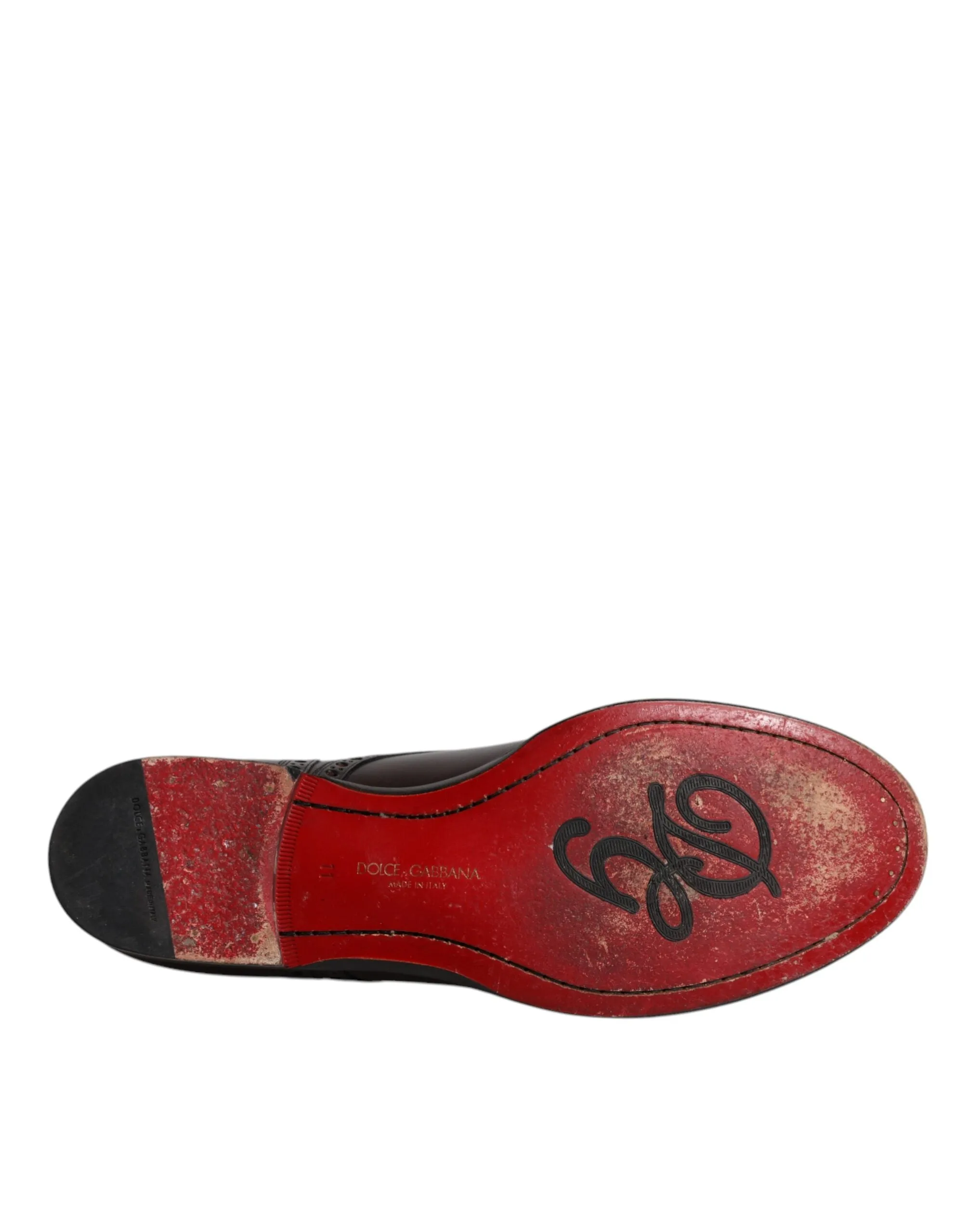 Dress Men Derby Shoes Calfskin Black Leather Quick delivery Dolce Gabbana Outstanding &