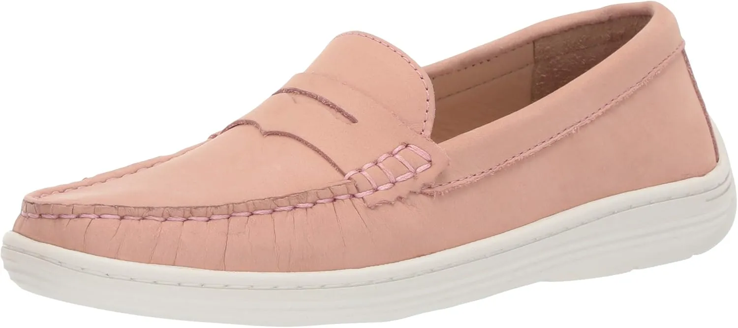 Driver Club USA Unisex-Child Leather Casual Comfort Slip on Moccasin Penny Loafer Driving Style