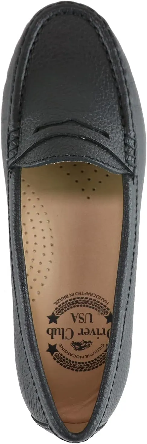 Driver Club USA Women's Genuine Leather Made in Brazil Greenwich Loafer