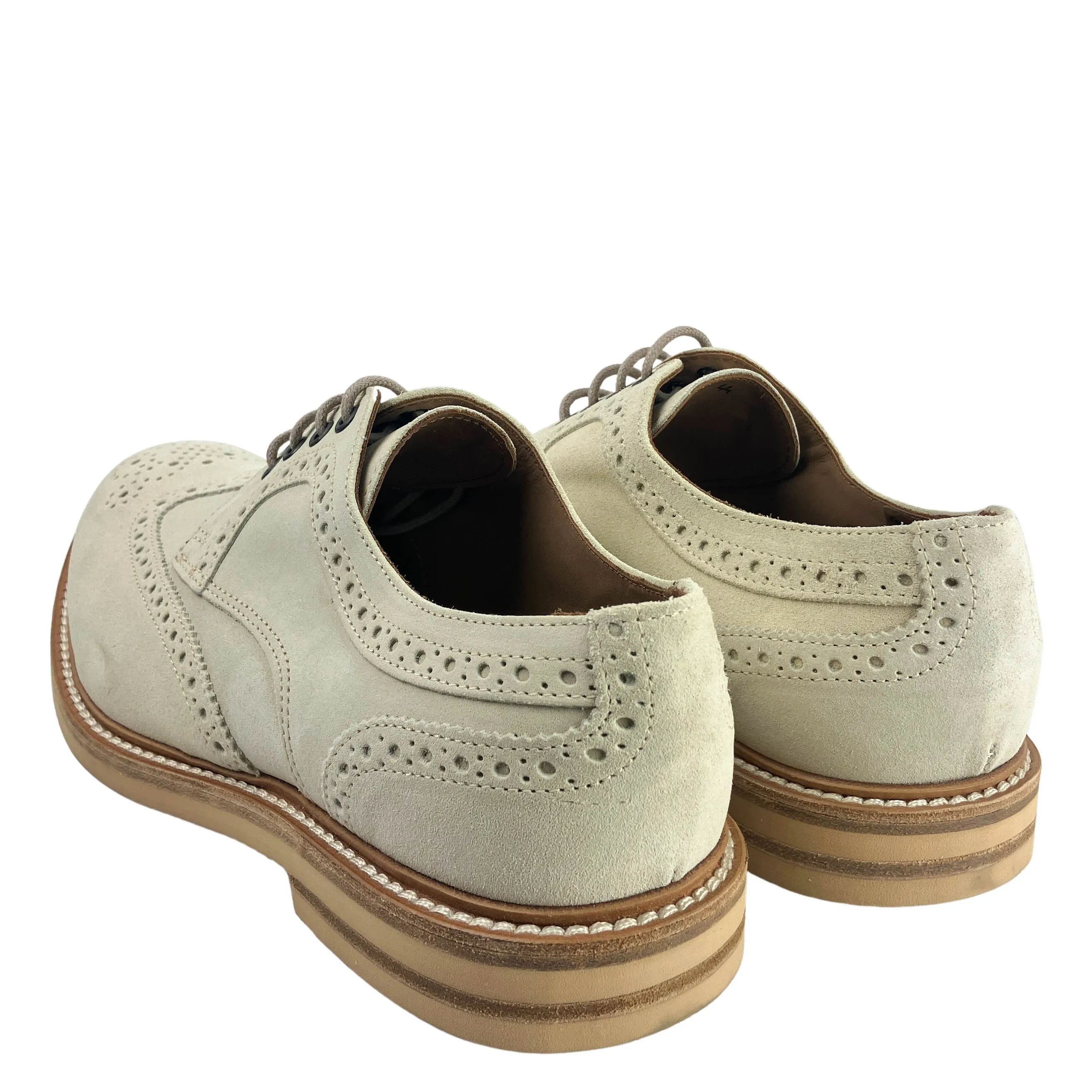 Eleventy Suede Oxford Shoes in Beige