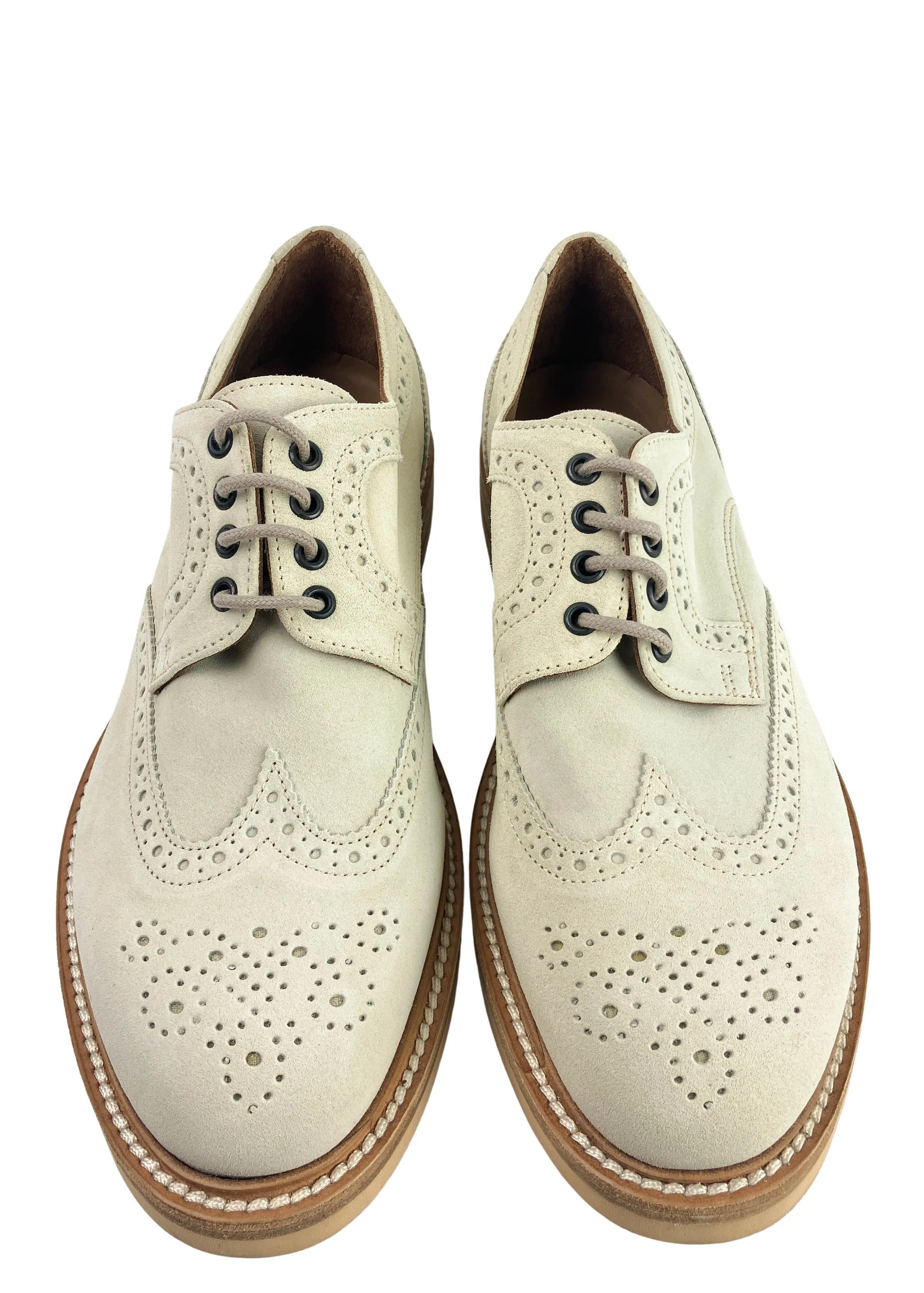 Eleventy Suede Oxford Shoes in Beige