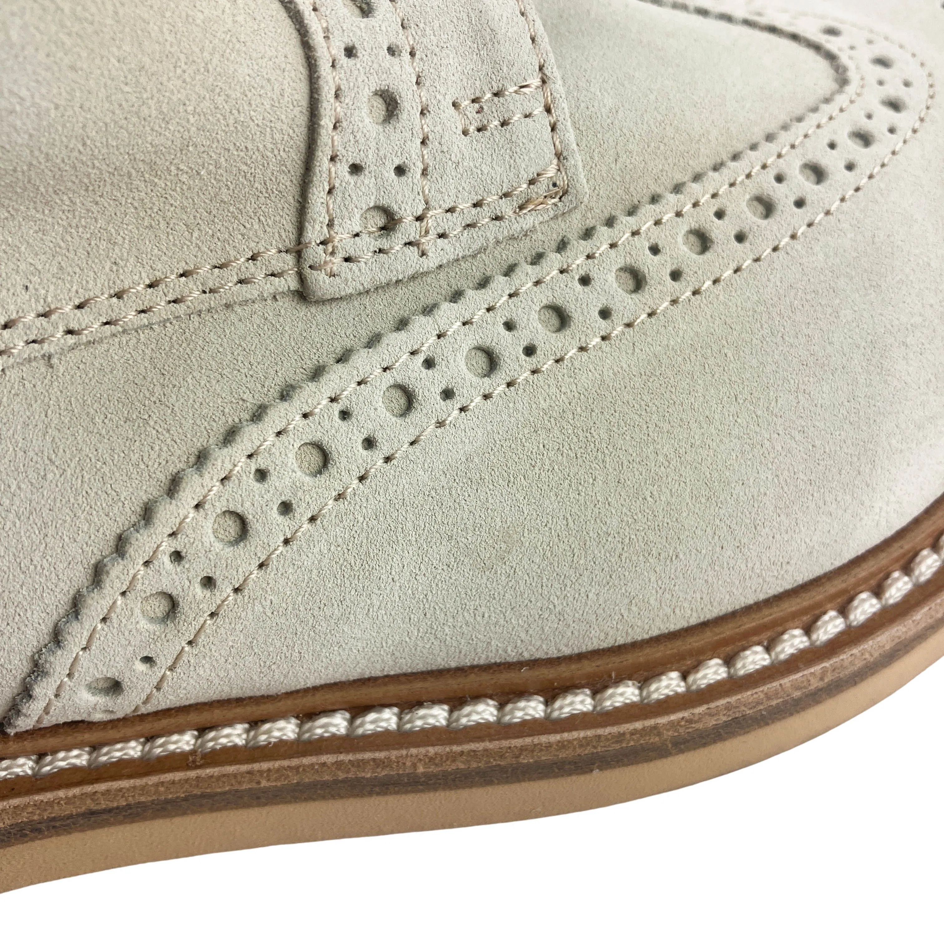 Eleventy Suede Oxford Shoes in Beige