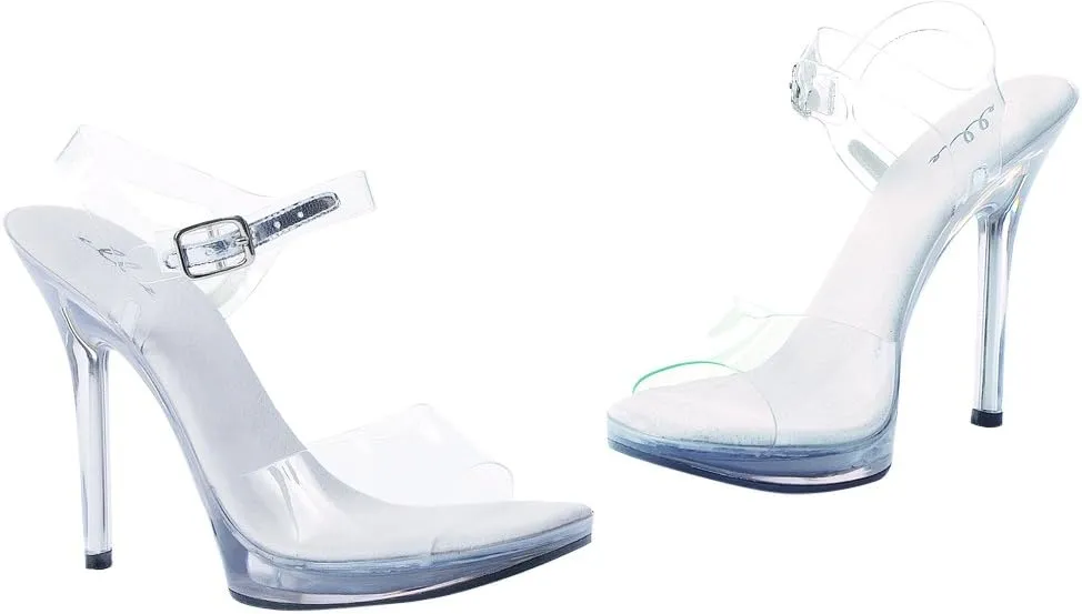 Ellie Shoes Women's 502 Brook Clear Dress Sandal