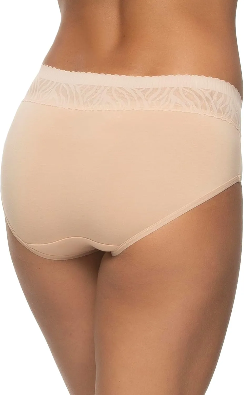 Felina - Stay In Place Hipster Underwear 5-Pack - Breathable Cotton Modal Panties Mid-Rise No-Dig Comfort