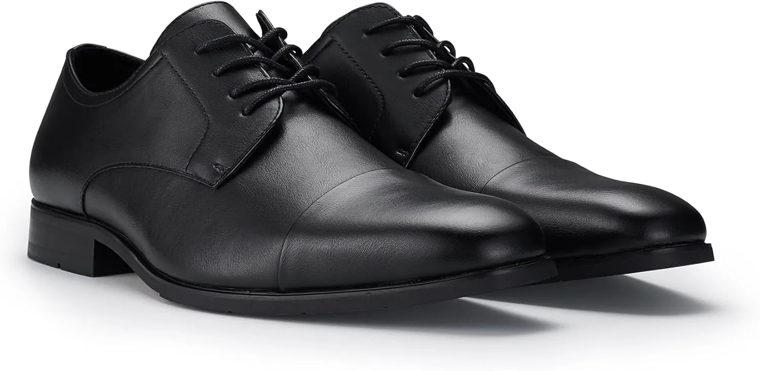 Ferro Aldo Alvin MFA19696 Men's Plain Square-Toe Derby Dress Shoes