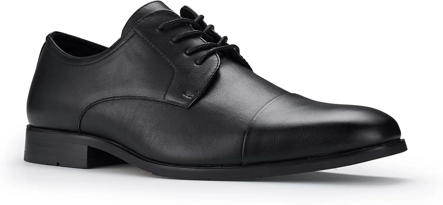 Ferro Aldo Alvin MFA19696 Men's Plain Square-Toe Derby Dress Shoes