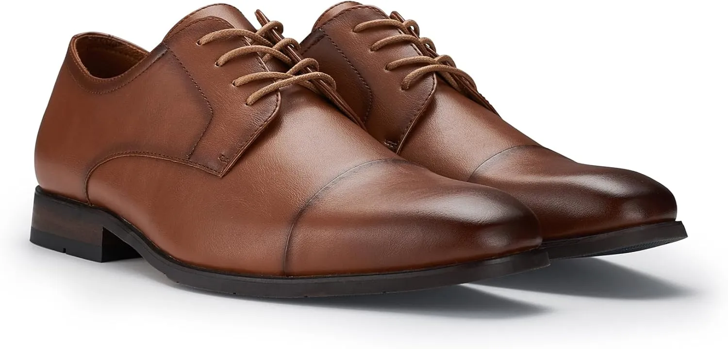 Ferro Aldo Alvin MFA19696 Men's Plain Square-Toe Derby Dress Shoes
