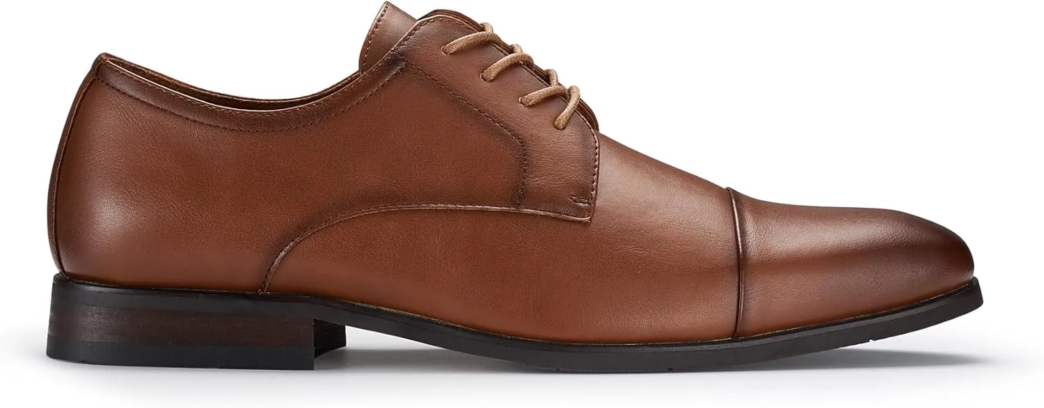 Ferro Aldo Alvin MFA19696 Men's Plain Square-Toe Derby Dress Shoes