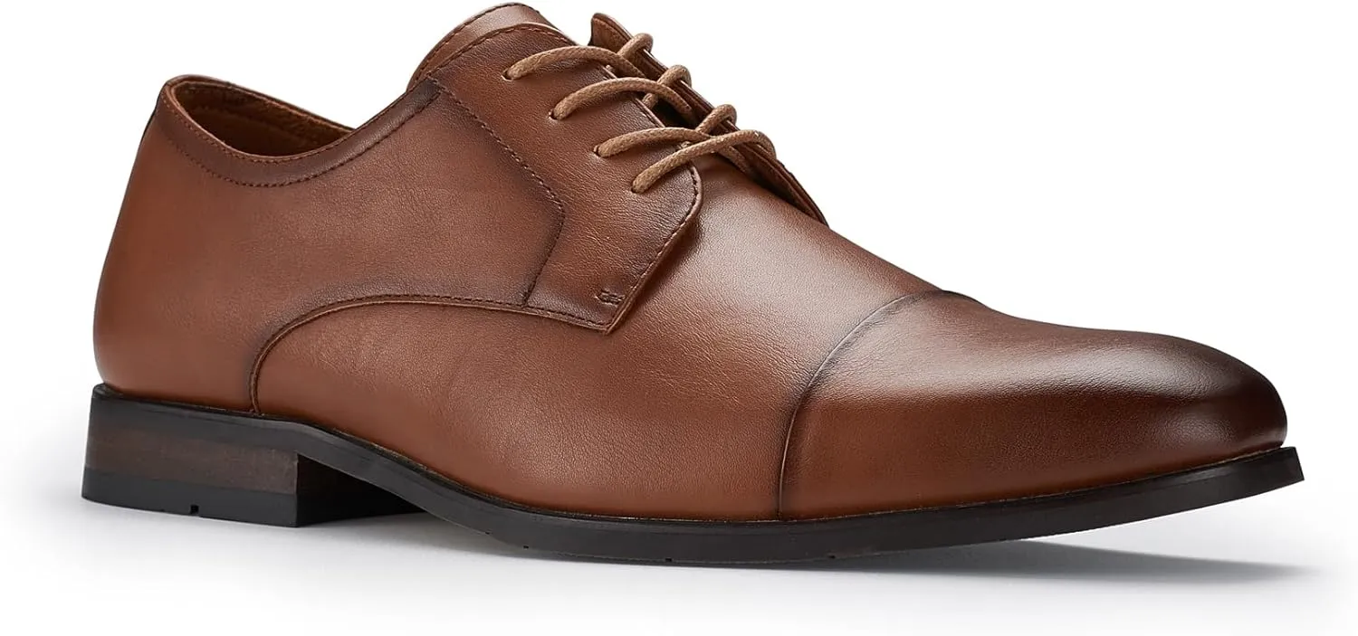 Ferro Aldo Alvin MFA19696 Men's Plain Square-Toe Derby Dress Shoes