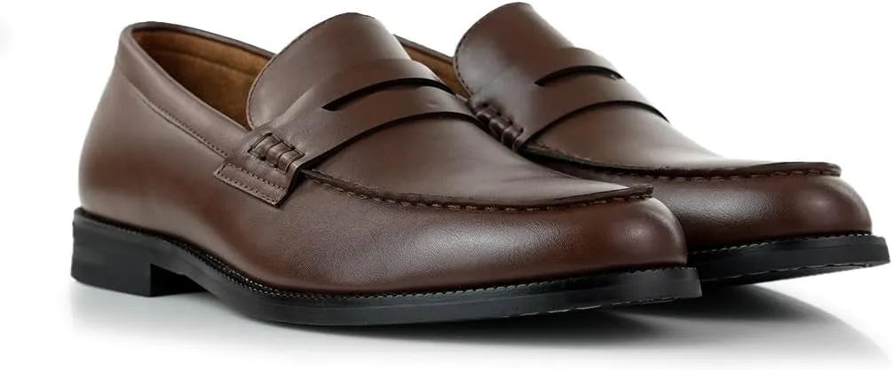 Ferro Aldo Dylan MFA19671 Classic Moc-Toe Penny Loafers for Men