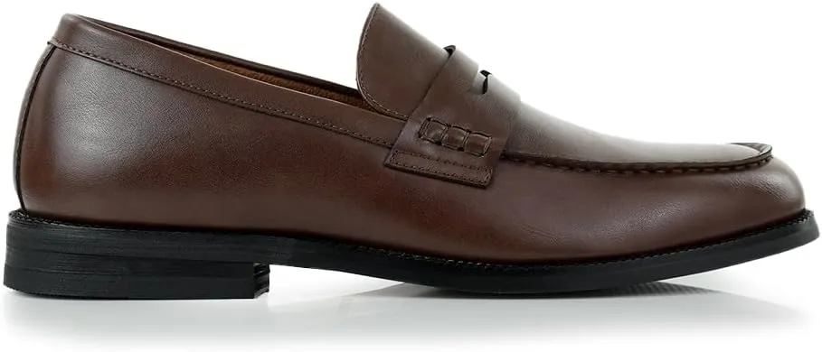 Ferro Aldo Dylan MFA19671 Classic Moc-Toe Penny Loafers for Men