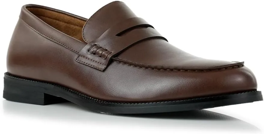 Ferro Aldo Dylan MFA19671 Classic Moc-Toe Penny Loafers for Men