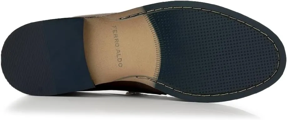 Ferro Aldo Dylan MFA19671 Classic Moc-Toe Penny Loafers for Men