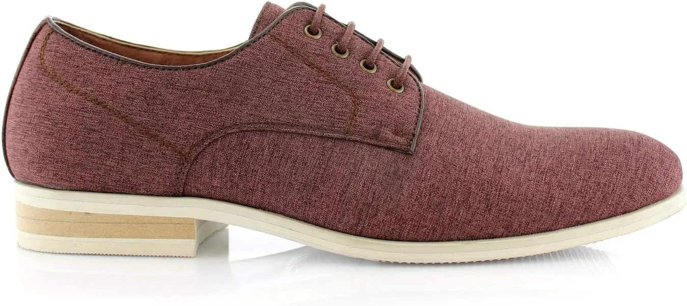 Ferro Aldo Men's Classic Round-Toe Fashion Derby Dress Shoes