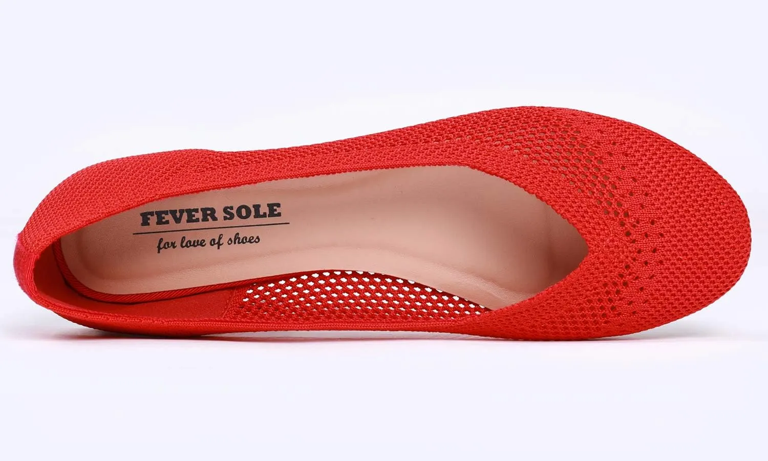 Feversole Women's Woven Fashion Breathable Knit Flat Shoes