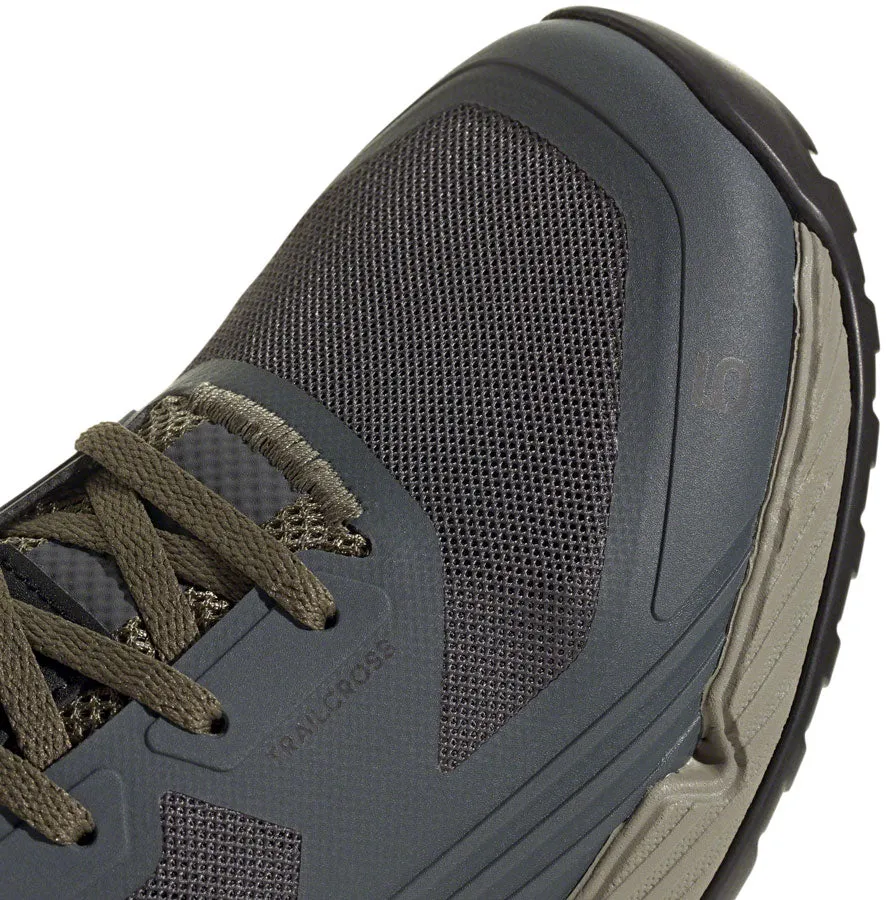 Five Ten Trailcross XT Flat Shoes - Men's, Gray Six/Core Black/Olive Strata, 9