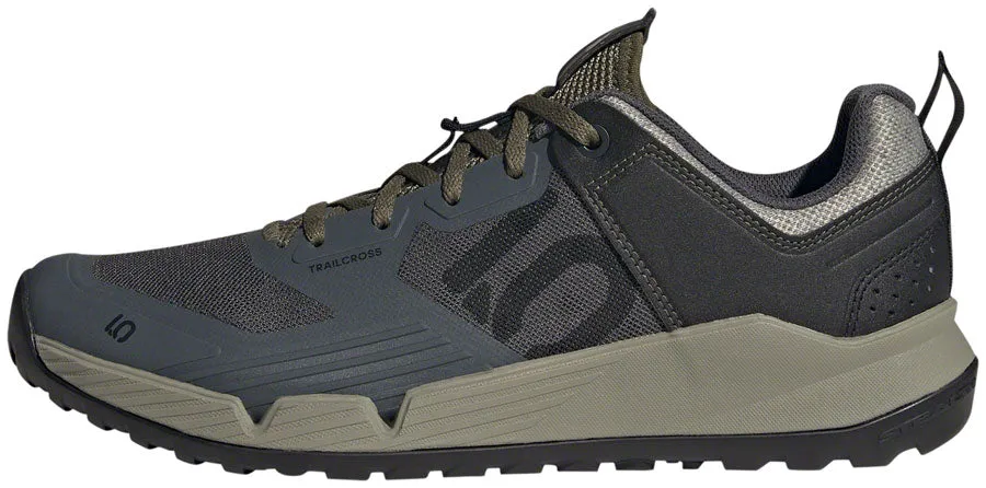 Five Ten Trailcross XT Flat Shoes - Men's, Gray Six/Core Black/Olive Strata, 9