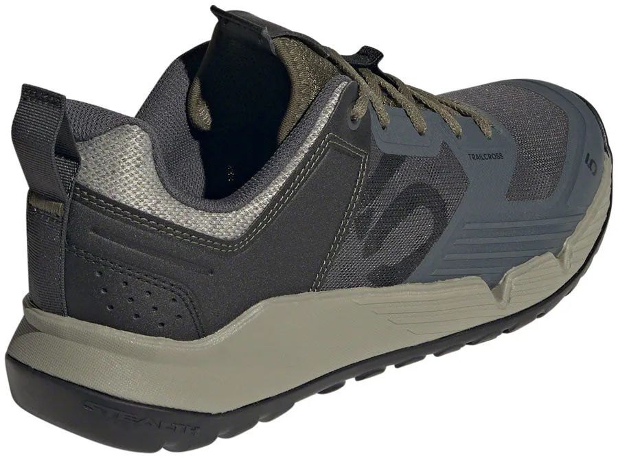 Five Ten Trailcross XT Flat Shoes - Men's, Gray Six/Core Black/Olive Strata, 9