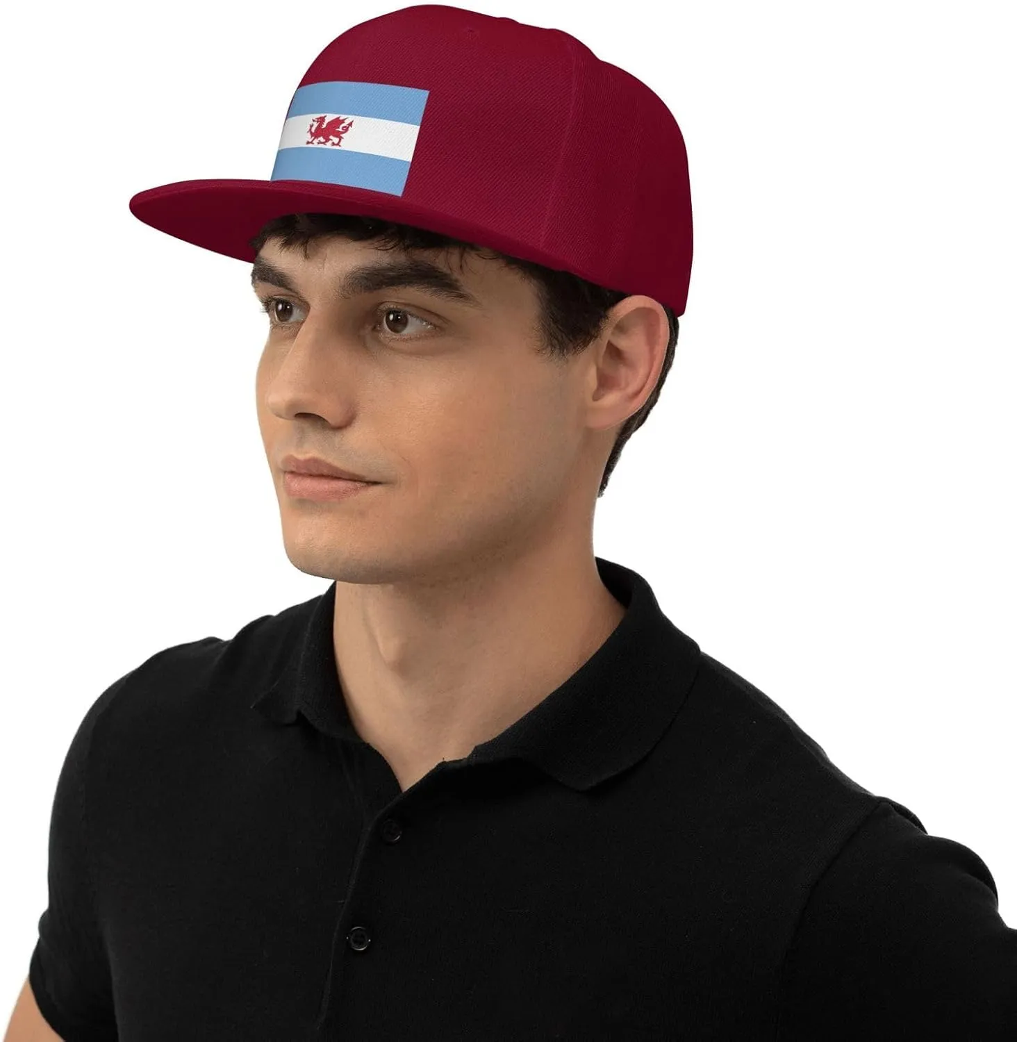 Flag of The Welsh Colony in Patagonia Baseball Cap for Men Women Snapback Hat Adjustable Flat Bill Hats