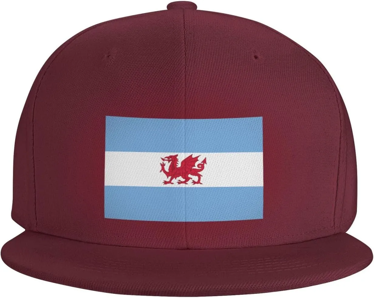 Flag of The Welsh Colony in Patagonia Baseball Cap for Men Women Snapback Hat Adjustable Flat Bill Hats
