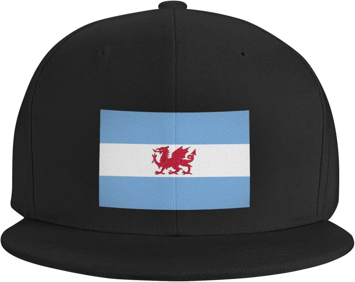 Flag of The Welsh Colony in Patagonia Baseball Cap for Men Women Snapback Hat Trucker Flat Bill Caps Sun Hat