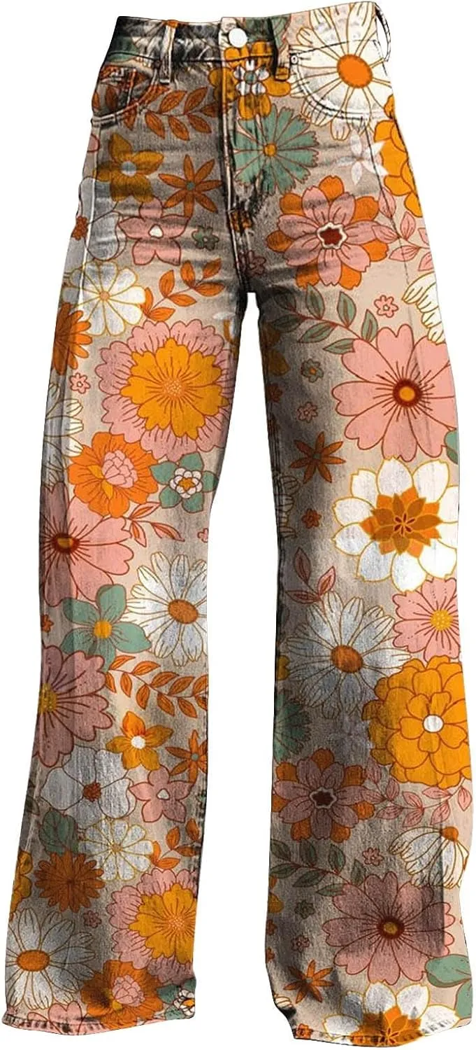 Flare Jeans for Woman Sweatpants That Look Like Jeans Vintage Pant High Waisted Jean Y2K Street Fashion Wide Leg Denim Pant