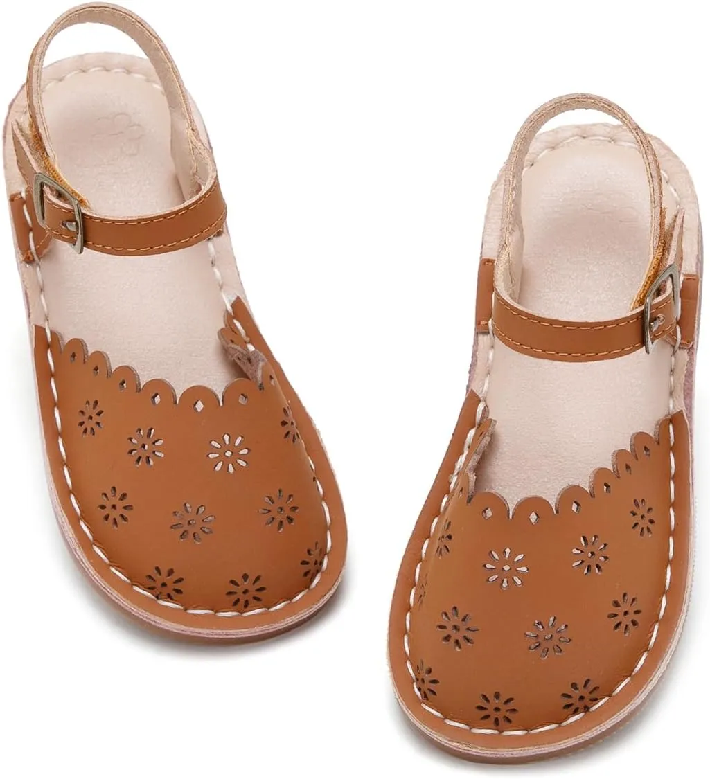 Flaryzone Toddler/Little Kids' Classic Rome Open-Toe Flat Sandals