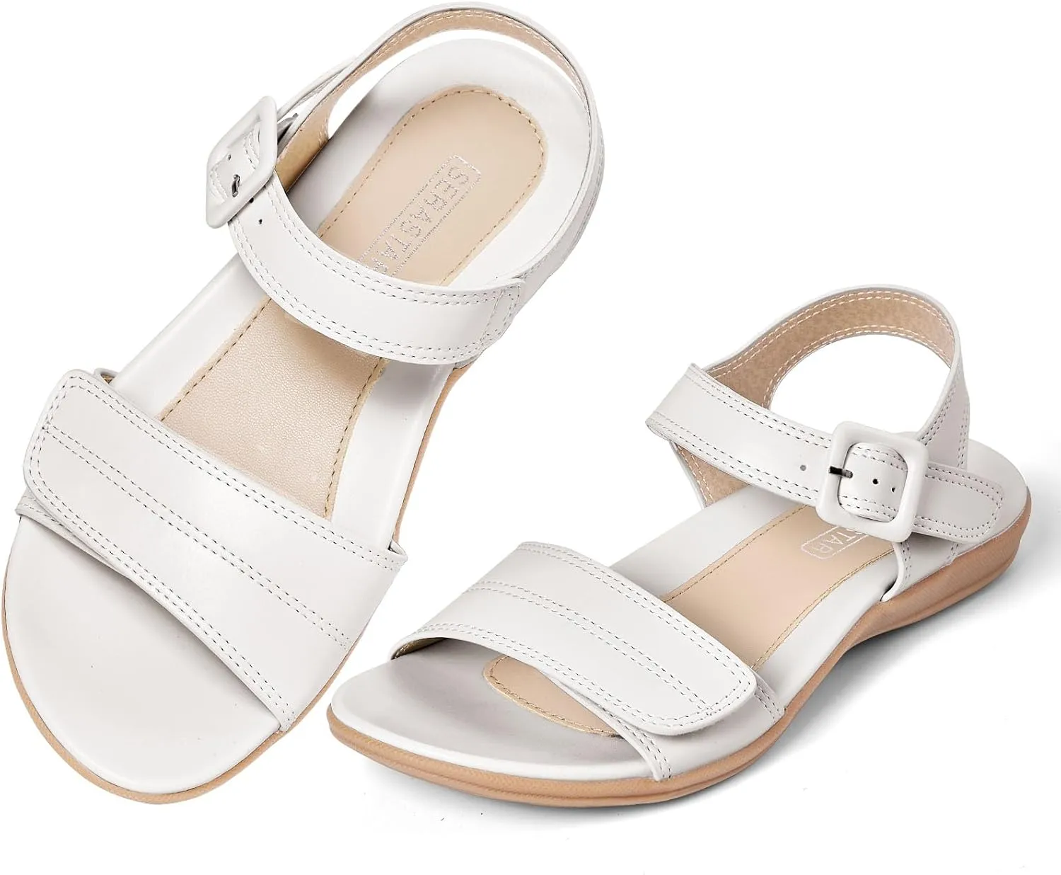 Flat Sandals for Women Dressy - Comfortable Walking Summer Womens Sandal