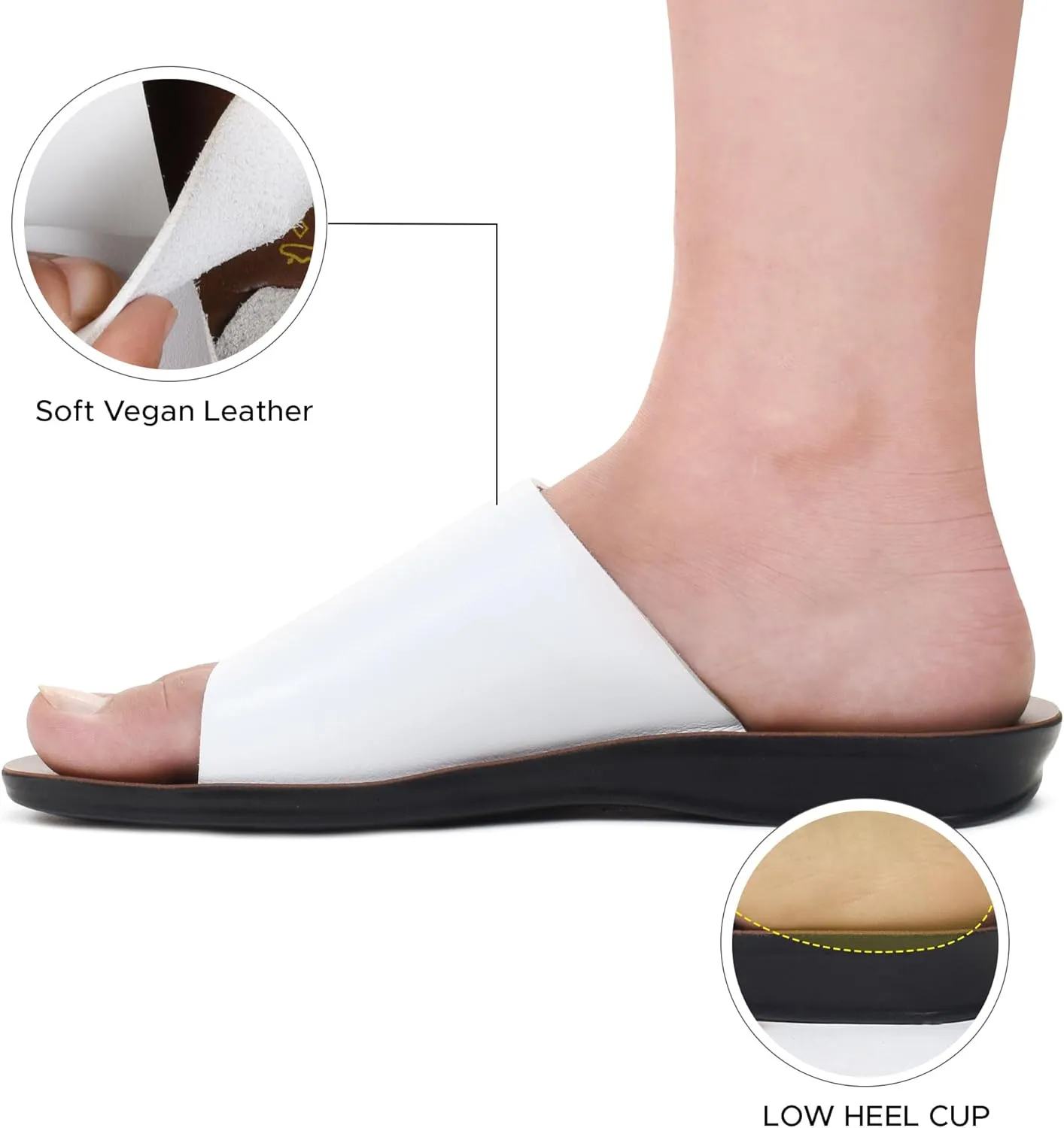 Flat Sandals For Women - Walking Summer Vacation Essentials Ladies Flip Flops – Comfortable Arch Support Orthotic Sandals For Women – Casual Outdoor Fashion Dressy Non Slip Footwear