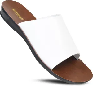 Flat Sandals For Women - Walking Summer Vacation Essentials Ladies Flip Flops – Comfortable Arch Support Orthotic Sandals For Women – Casual Outdoor Fashion Dressy Non Slip Footwear