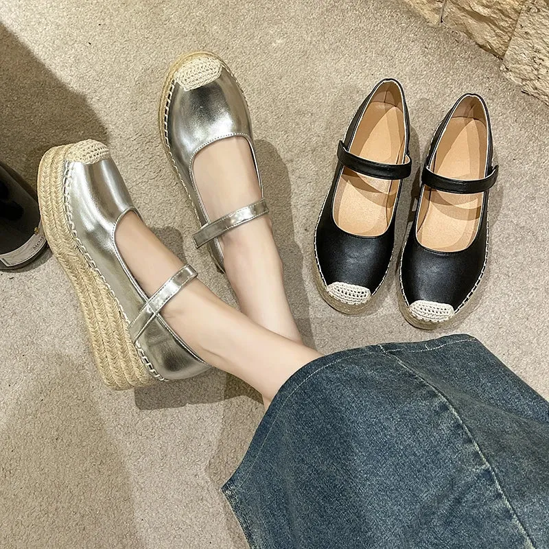 Flat Shoes for Women Wedge Platform Casual Espadrilles Barefoot Comfortable Fashion   Offer