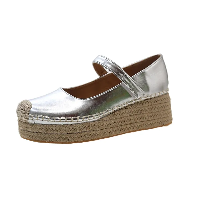 Flat Shoes for Women Wedge Platform Casual Espadrilles Barefoot Comfortable Fashion   Offer